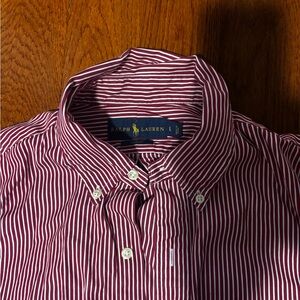 Ralph Lauren Men's Striped Red Shirt